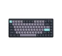 Docooler Teclado mecánico inalámbrico, 84 teclas, 2,4 G + BT5.0 + Type-C, 3 puertos, 75 % teclados de perfil plano, 15 efectos de luz, 5 niveles de brillo para tableta, portátil, smartphone, Gateron