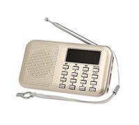 Docooler Y-896 Mini Radio FM Portátil 3W Estéreo Altavoz Reproductor de audio MP3 Alta fidelidad Calidad de sonido con pantalla de 2 pulgadas Soporte USB Unidad TF Tarjeta AUX-IN Salida de auriculares