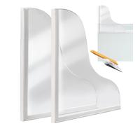 Docosa - De La Ducha - Protector Splaish De La Bañera Protectora | Protector Splash De La Bañera Acrílica Transparente | Guardias De Agua Ducha Aptos para Las Esquinas del Baño, Al Contención