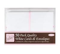 docrafts 50 Tarjetas En Blanco Paquete Calidad Anita's Anita Blanco A6 (105 X 148mm)