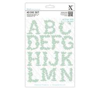 docrafts 503058 XCU - Letras del alfabeto (metal, diseño floral)
