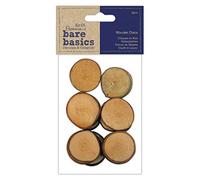 Docrafts - Discos de Madera para Manualidades, Multicolor, Talla Única