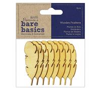 docrafts plumas de madera, multicolor, talla única