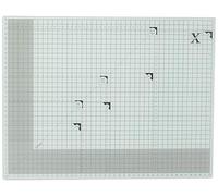docrafts Xcut-Alfombrilla de Corte Cuadrada de Vidrio Templado A3, Verde Claro, 45.2 x 35.6 x 3.1 cm