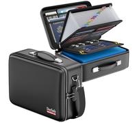 DocSafe Caja de Documentos ignífuga con Cerradura y Correa para el Hombro, Organizador de Archivos de Carcasa Dura con Carpeta de Archivos de acordeón, portátil Multicapa para el hogar, Oficina