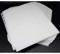 docsmagic.de 100 18-Pocket Pages White - Sideloading - 11 Holes - MTG PKM YGO - Pagina Blanco