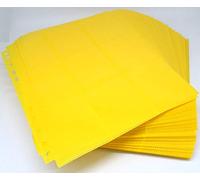 docsmagic.de 100 18-Pocket Pages Yellow - Sideloading - 11 Holes - MTG PKM YGO - Pagina Amarillo