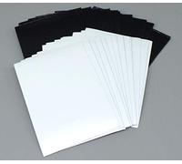 docsmagic.de 100 Premium Bi-Color Card Sleeves Mat White/Black Standard Size 66 x 91 Fundas Blanco Negra