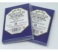 docsmagic.de 200 Premium Bi-Color Card Sleeves Mat Dark Blue/Black Standard Size 66 x 91 Fundas Azul Oscuro Negra