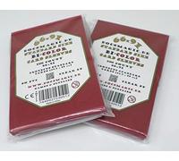 docsmagic.de 200 Premium Bi-Color Card Sleeves Mat Red/Black Standard Size 66 x 91 Fundas Roja Negra