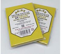 docsmagic.de 200 Premium Bi-Color Card Sleeves Mat Yellow/Black Standard Size 66 x 91 Fundas Amarillo Negra