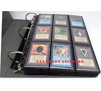 docsmagic.de 3-Ring Premium Album Black + 50 18-Pocket Sideloading Pages - Álbum para Tarjetas + Pagina - Negra - PKM - YGO - MTG