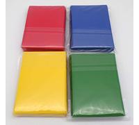 docsmagic.de 4 x 60 Double Mat Card Sleeves Small Size 62 x 89 - Blue Green Red Yellow - YGO - Mini Fundas