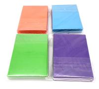 docsmagic.de 4 x 60 Double Mat Card Sleeves Small Size 62 x 89 - Light Blue Light Green Purple Orange - YGO - Mini Fundas