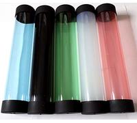 docsmagic.de 5 x Playmat Tube Big Transparent Black Blue Green Red White Mix - 7 x 36 cm - Rodillo de Transporte Tapete de Juego Poster