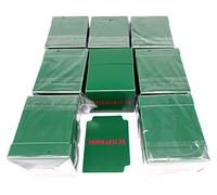 docsmagic.de 8 x Deck Box Full Green + Card Divider - Caja Verde - PKM YGO MTG
