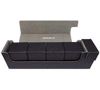 docsmagic.de Premium Magnetic Tray Long Box Black Large + 4 Flip Boxes - Negra