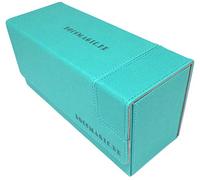 docsmagic.de Premium Magnetic Tray Long Box Mint Small - Card Deck Storage - Caja Aqua