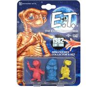 Doctor Collector E.T. el Extraterrestre, Set de Mini Figuras Edición 1982, Set de 3 Personajes de PVC de 5 cm, diseño Retro de los años 80