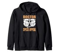 Doctor Con Encanto de Gafas Juego de Palabras Sudadera con Capucha