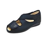 Doctor Cutillas 10232 Zapatilla de Casa Terapéutica para Plantillas Mujer Marino Diabético Tela