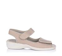 Doctor Cutillas 21783 Sandalia 2 Gancho y Bucle Rejilla Mujer Taupe 36