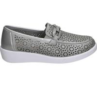 Doctor Cutillas 38475 Mocasín con Adorno metálico, Calado y con Plantilla Acolchada Muy cómoda para: Mujer Color: Plata Talla: 41