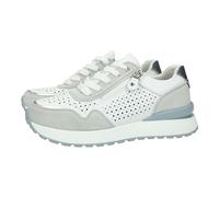 Doctor Cutillas 72150 Deportivas de Piel para Mujer con Cordones, Plantilla Extraible, y cuña, Mujer Deportivos Blanco 36