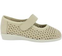 Doctor Cutillas - Bailarinas,cuña de 2.5cm,Tela,Cierre Adhesivo,Suela de Goma,mocasín,Mercedita,Rejilla,Calada para: Mujer Color: Platino Talla:39