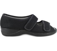 DOCTOR CUTILLAS, Mod. 21744, Zapatilla casa y Calle con velcros Ajustables, Tejido Adaptable, Color Negro (Negro, Numeric_37)