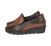 Doctor Cutillas - Zapato cerrrado elásticos, para Plantillas, de Piel, con cuña. Modelo 77221 Color Cuero Piel Talla: 38