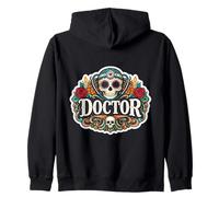 Doctor Día De Los Muertos Día De Los Muertos Mardi Gras Mexicano Sudadera con Capucha