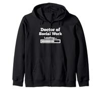 Doctor en Trabajo Social Cargando Divertido Trabajo Social Estudiante Sudadera con Capucha