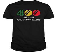 Doctor Li 1619 Our Ancestors Project 400 Years of Human Unisex 100% Cotton Short-Sleeve T-Shirts Black XXL