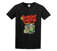 Doctor Li Bowling Oup Turtles Unisex 100% Cotton Short-Sleeve T-Shirts Black S