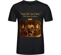 Doctor Li Crosby Stills Nash DJ VU Funny Unisex 100% Cotton Short-Sleeve T-Shirts Black XXL