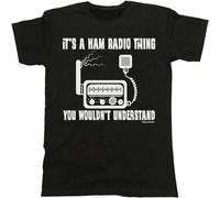 Doctor Li Its A Ham Radio Thing Mens Organic Cotton Christmas Birthday Gift Funny Unisex 100% Cotton Short-Sleeve T-Shirts Black XXXL