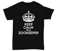 Doctor Li Keep Calm I'm A Zookeeper Men's t Shirt Damen Kurzarm Zoo Funny Birthday Gift
