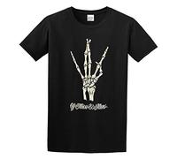 Doctor Li of Mice & Men West Side Skeleton Hand Band Unisex 100% Cotton Short-Sleeve T-Shirts Black XXXL