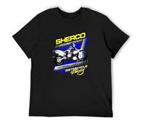 Doctor Li Sherco Racing Guys Unisex 100% Cotton Short-Sleeve T-Shirts Black XXXL