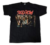 Doctor Li Skid Row Band Group Photo Unisex 100% Cotton Short-Sleeve T-Shirts Black L