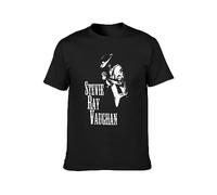 Doctor Li Stevie Ray Vaughan Graphic Top Unisex 100% Cotton Short-Sleeve T-Shirts Black L