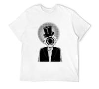 Doctor Li The Residents The Eyeball Group Band Crew Neck Unisex Short Sleeve T-Shirt White, blanco, 3XL