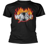 Doctor Li W.A.S.P. Wild Child85 Heavy Metal Band Wasp Unisex 100% Cotton Short-Sleeve T-Shirts Black XL