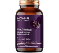 Doctor Life Goat Colostrum - Calostro de cabra para el apoyo inmunológico con 26% de inmunoglobulinas IgG y 2% de lactoferrina (60 cápsulas)