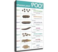 Doctor Office Poster Bristol Stool Chart Digestive Health Reference for Clinic Bathroom(Unframed,12x18inch(30x45cm))