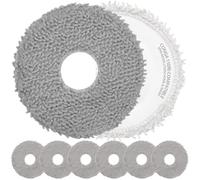 Doctor Robot 6 Mopas de Recambio Conga 11090 genérico Compatible con Aspirador Conga 11090 Spin Revolution Home&Wash. Repuesto Compatible de Alta absorción y suavidad