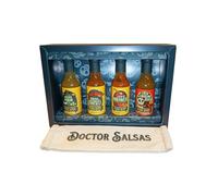 Doctor Salsas Pack Vintage 4 Salsas Picantes Artesanas, Jalapeño Chipotle Habanero Carolina Reaper, 100% Natural y Vegano, Producción Km 0 Sierra Nevada