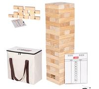 Doctor Sport Juego de Torre/apilamiento - De Madera Dura XXL - 2 a 4 Personas - Altura máx. 160 cm - con Marcador y en una Bonita Bolsa de Transporte - Juego Profesional
