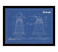 Doctor Who FP11429P-PL - Póster enmarcado (30 x 40 cm), diseño de Dalek